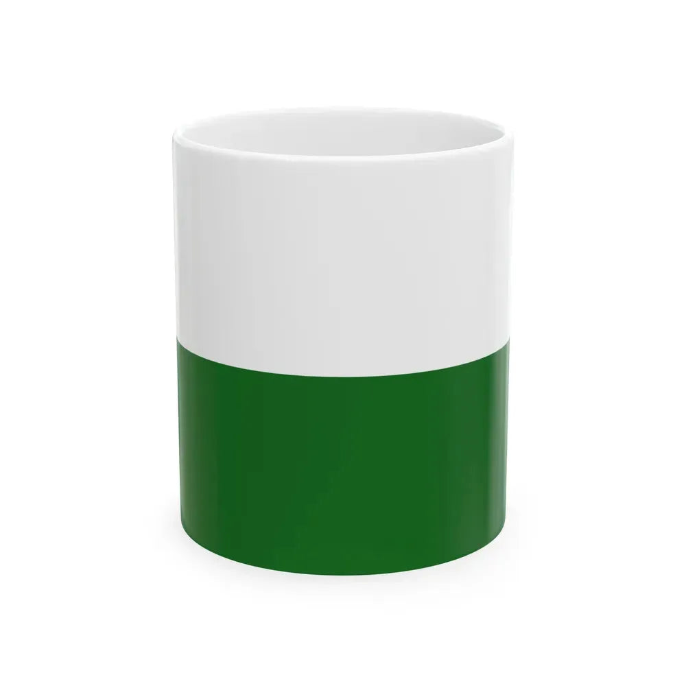 Flag of Saxony Germany - White Coffee Mug 11oz - Go Mug Yourself