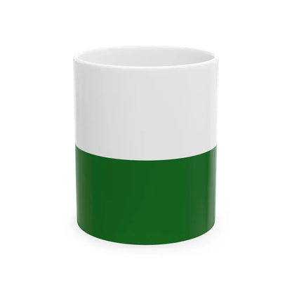Flag of Saxony Germany - White Coffee Mug 11oz - Go Mug Yourself