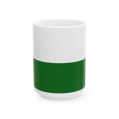 Flag of Saxony (Germany) White Coffee Mug-15oz-Go Mug Yourself