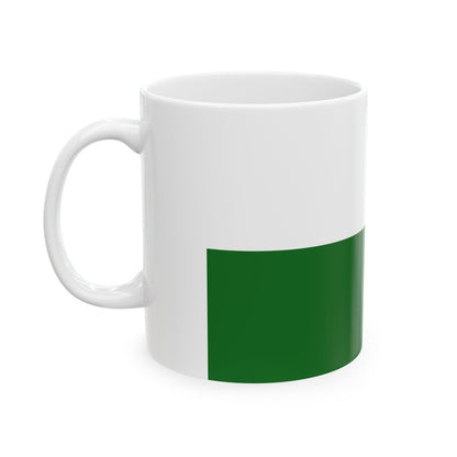Flag of Saxony (Germany) White Coffee Mug-Go Mug Yourself
