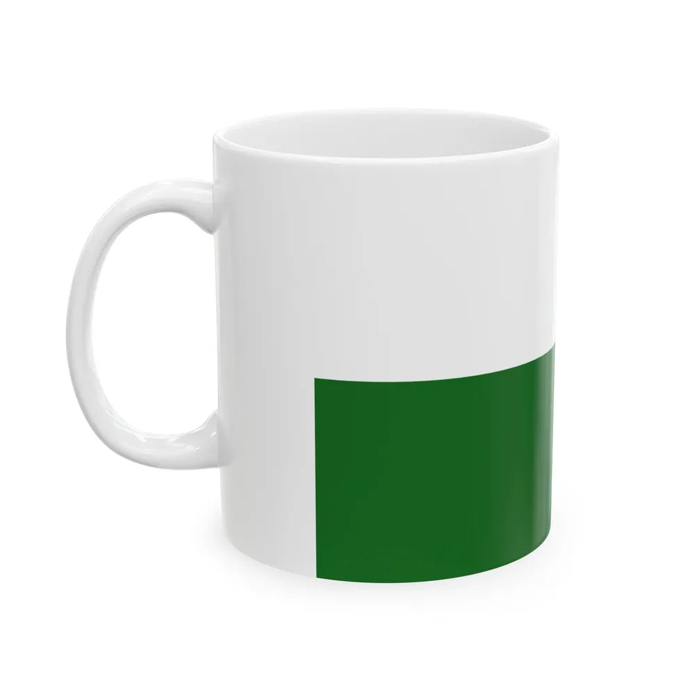 Flag of Saxony Germany - White Coffee Mug-Go Mug Yourself