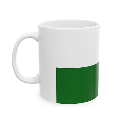 Flag of Saxony Germany - White Coffee Mug-Go Mug Yourself