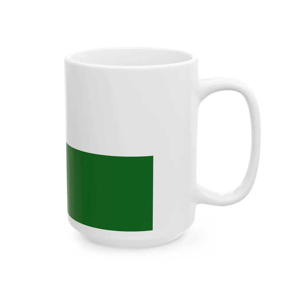 Flag of Saxony Germany - White Coffee Mug-Go Mug Yourself