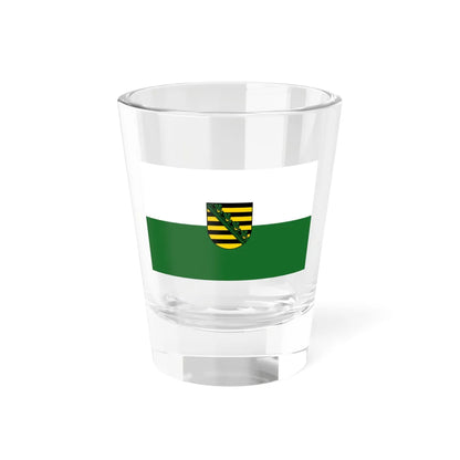 Flag of Saxony state (Germany) Shot Glass 1.5oz 1.5oz - Go Mug Yourself