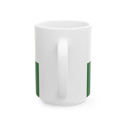 Flag of Saxony state (Germany) White Coffee Mug - Go Mug Yourself