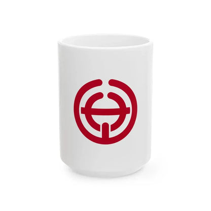 Flag of Sayama Saitama (Japan) White Coffee Mug 15oz - Go Mug Yourself