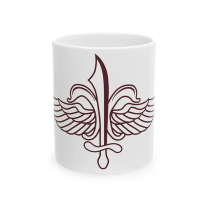 Flag of Sayeret Matkal (Israel) White Coffee Mug 11oz - Go Mug Yourself