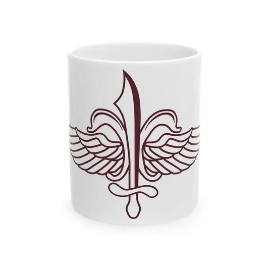 Flag of Sayeret Matkal (Israel) White Coffee Mug 11oz - Go Mug Yourself