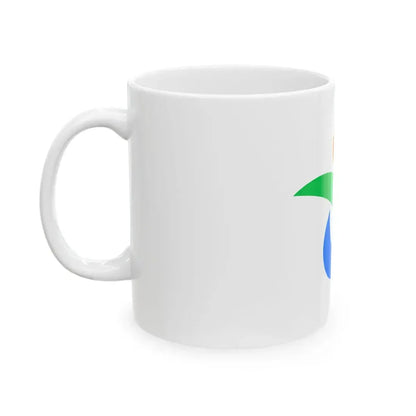 Flag of Sayo Hyogo (Japan) White Coffee Mug - Go Mug Yourself