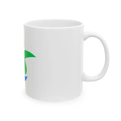 Flag of Sayo Hyogo (Japan) White Coffee Mug - Go Mug Yourself