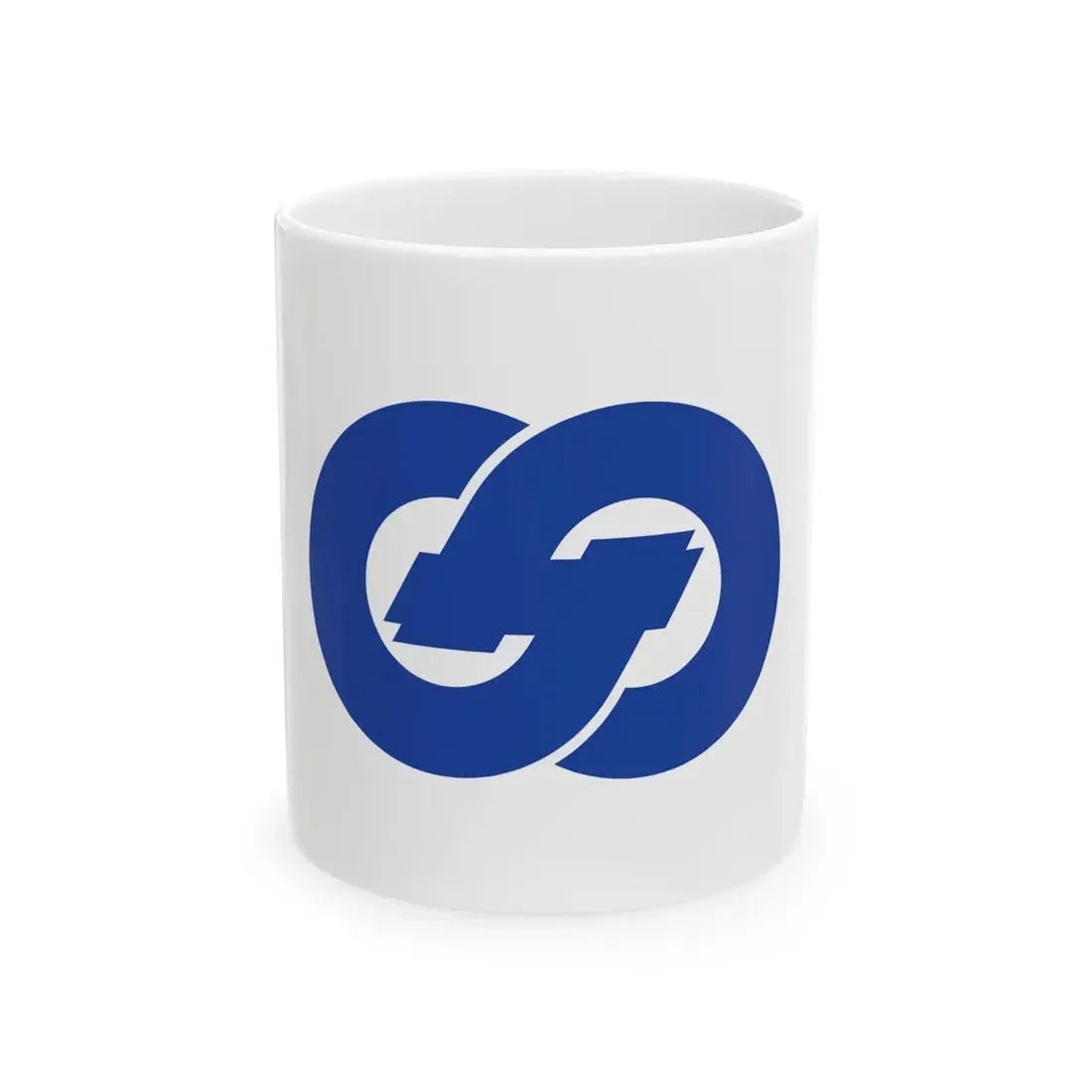 Flag of Saza Nagasaki (Japan) White Coffee Mug 11oz - Go Mug Yourself