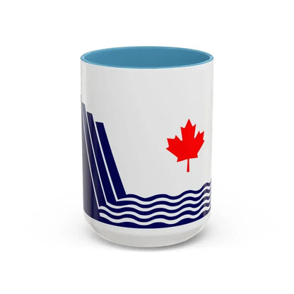 Flag of Scarborough Ontario Canada - Accent Coffee Mug 15oz Light Blue - Go Mug Yourself
