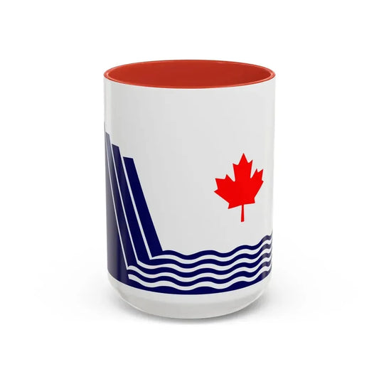 Flag of Scarborough Ontario Canada - Accent Coffee Mug 15oz Red - Go Mug Yourself