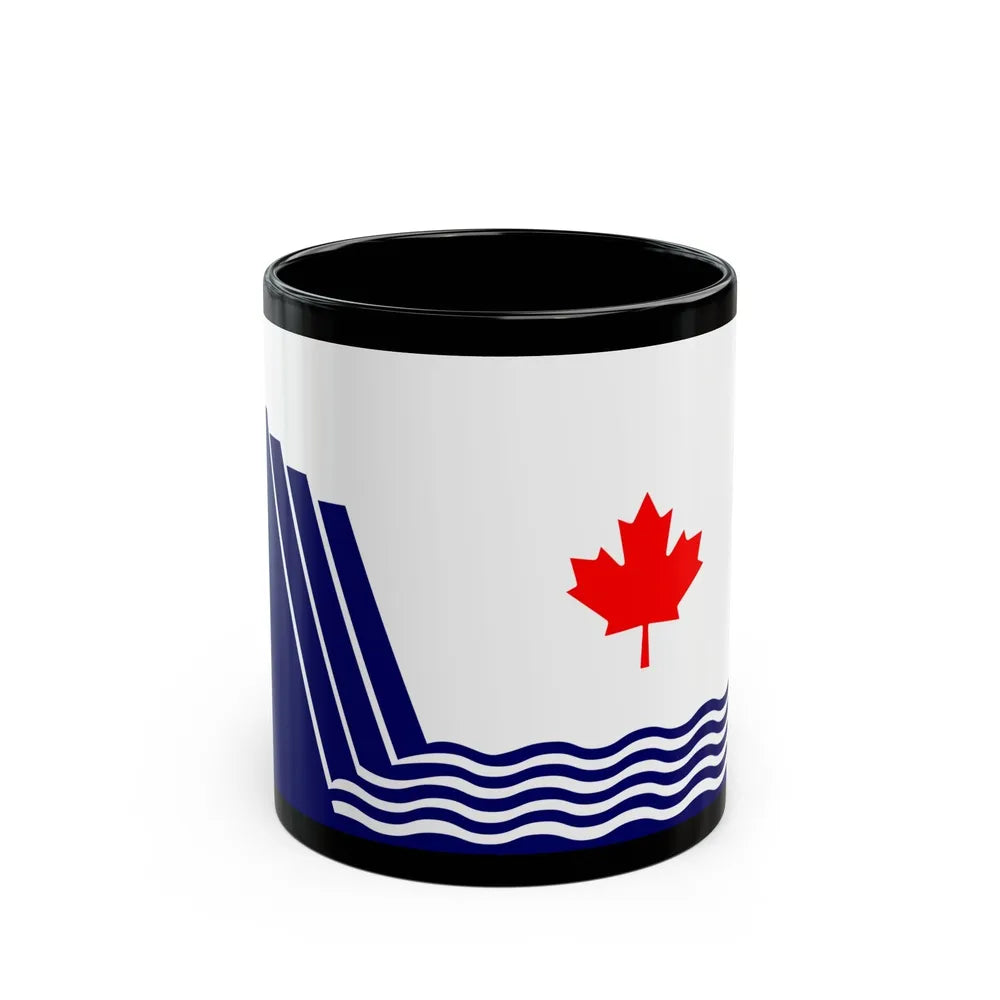 Flag of Scarborough Ontario Canada - Black Coffee Mug-11oz-Go Mug Yourself