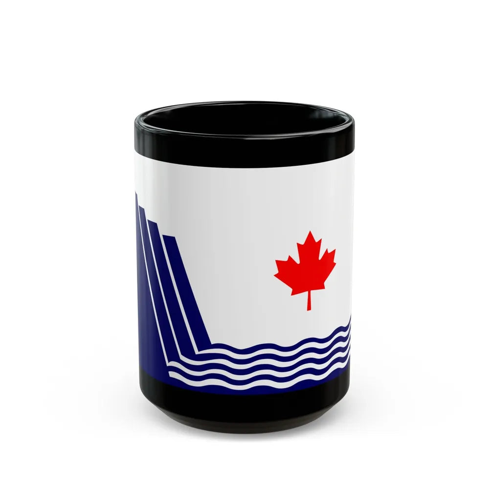 Flag of Scarborough Ontario Canada - Black Coffee Mug-15oz-Go Mug Yourself