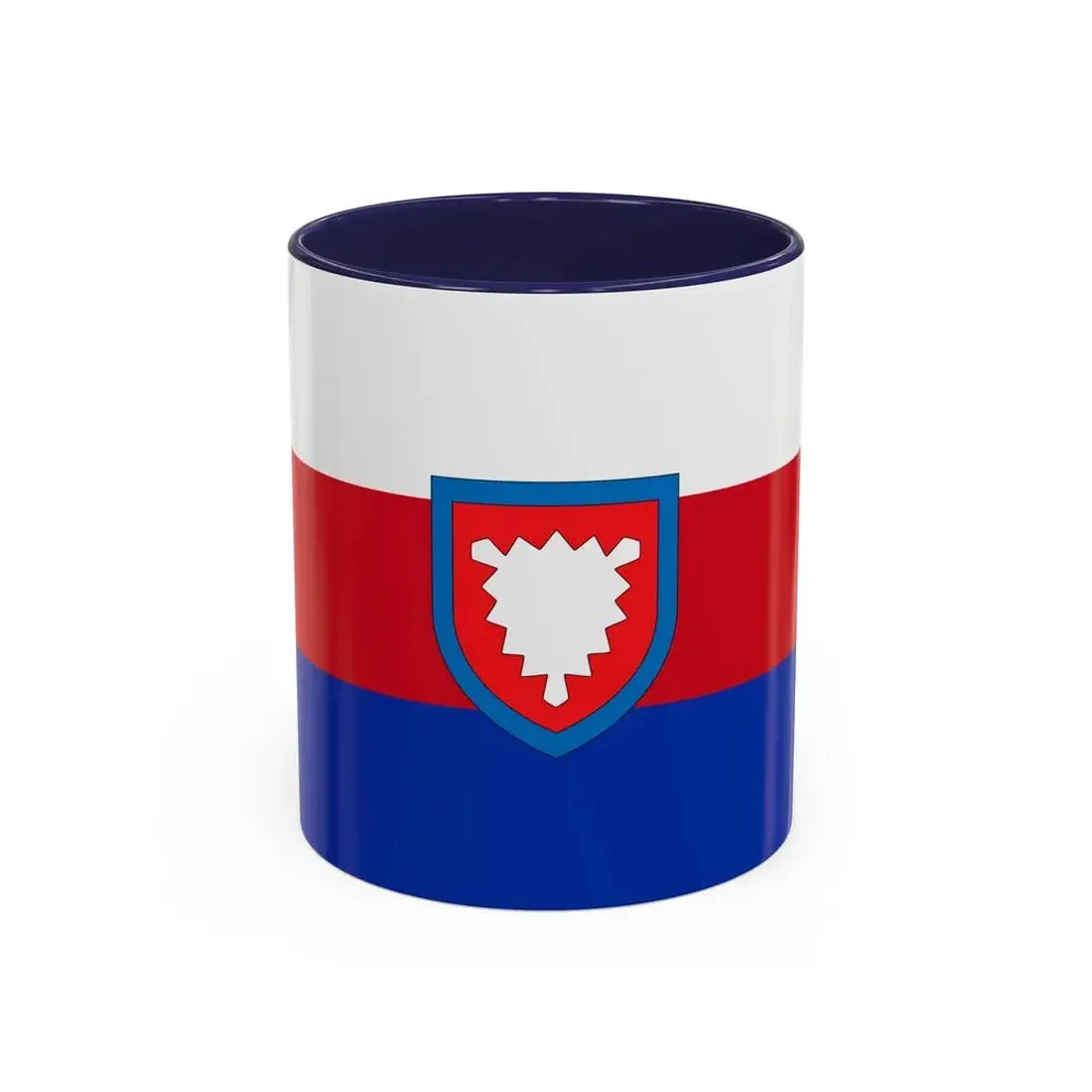 Flag of Schaumburg Germany - Accent Coffee Mug 11oz Navy - Go Mug Yourself