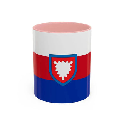 Flag of Schaumburg Germany - Accent Coffee Mug 11oz Pink - Go Mug Yourself