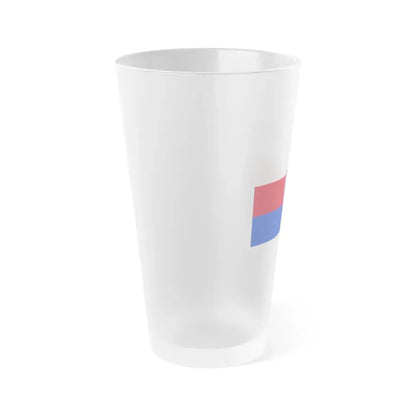 Flag of Schaumburg Germany - Frosted Pint Glass 16oz - Go Mug Yourself