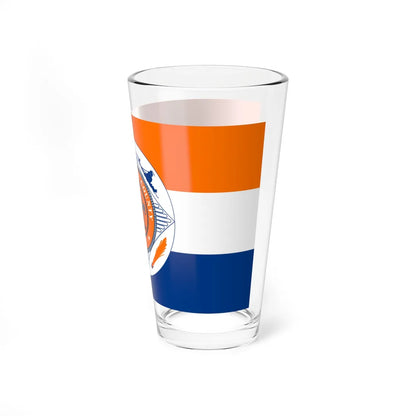 Flag of Schenectady County New York (United States) Pint Glass 16oz - Go Mug Yourself