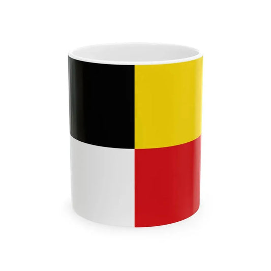 Flag of Schilde (Belgium) White Coffee Mug 11oz - Go Mug Yourself