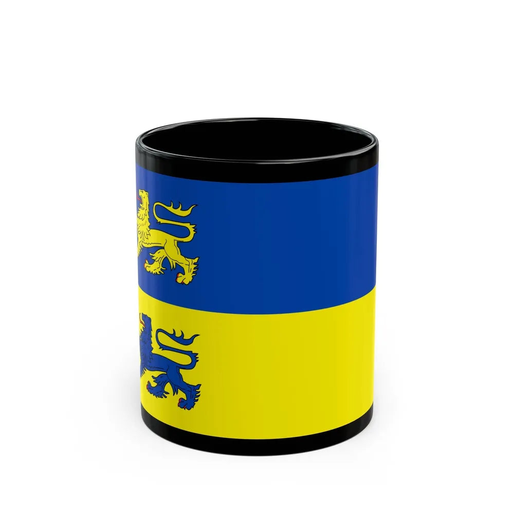 Flag of Schleswig Flensburg Germany - Black Coffee Mug-11oz-Go Mug Yourself