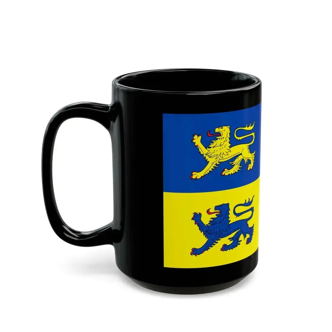 Flag of Schleswig Flensburg Germany - Black Coffee Mug - Go Mug Yourself