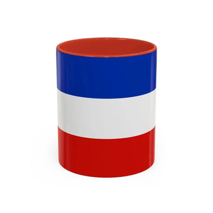 Flag of Schleswig Holstein Germany - Accent Coffee Mug 11oz Red - Go Mug Yourself