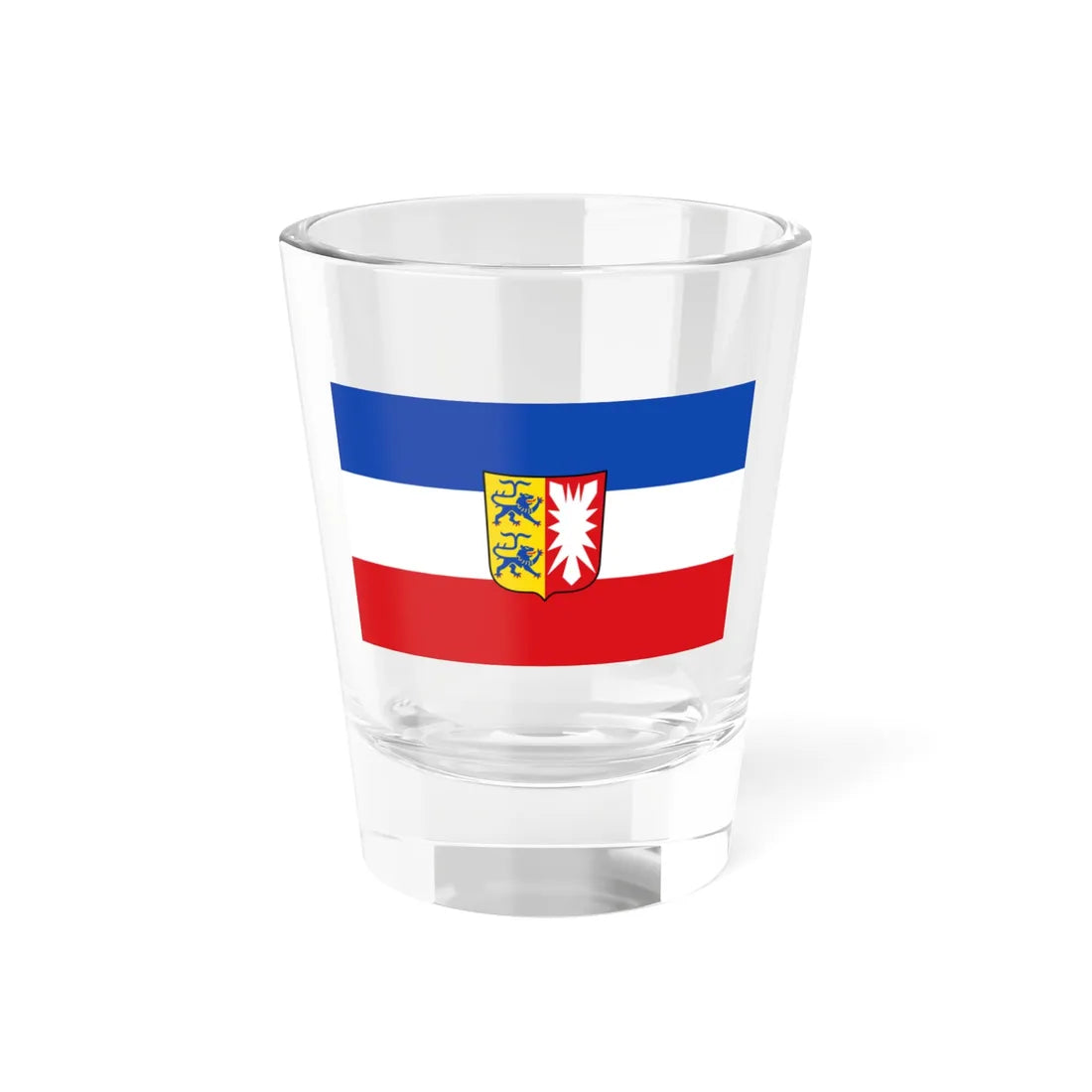 Flag of Schleswig-Holstein state (Germany) Shot Glass 1.5oz 1.5oz - Go Mug Yourself