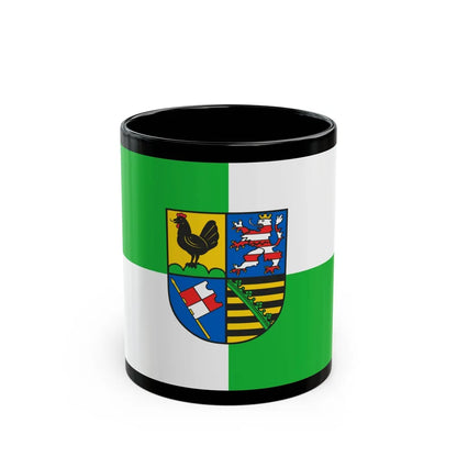 Flag of Schmalkalden Meiningen Germany - Black Coffee Mug-11oz-Go Mug Yourself