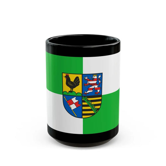 Flag of Schmalkalden Meiningen Germany - Black Coffee Mug-15oz-Go Mug Yourself