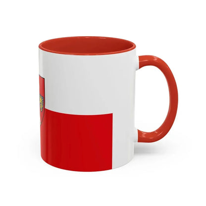 Flag of Schwabach Germany - Accent Coffee Mug - Go Mug Yourself