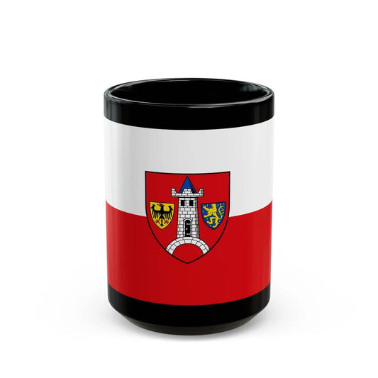 Flag of Schwabach Germany - Black Coffee Mug-15oz-Go Mug Yourself