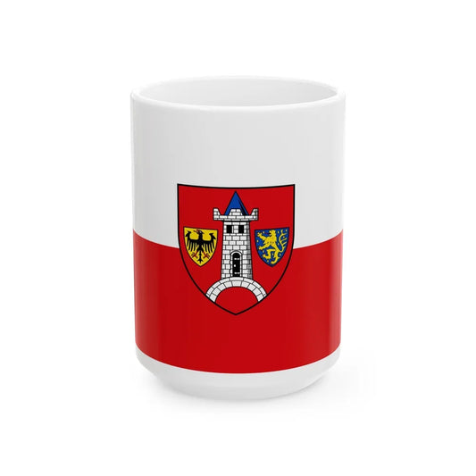 Flag of Schwabach Germany - White Coffee Mug-15oz-Go Mug Yourself