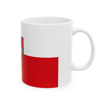 Flag of Schwabach Germany - White Coffee Mug-Go Mug Yourself