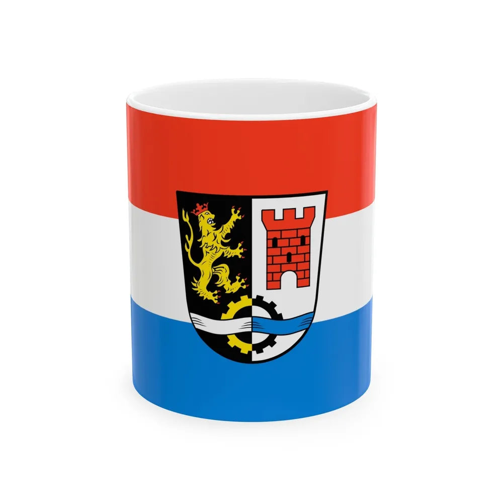 Flag of Schwandorf Germany - White Coffee Mug-11oz-Go Mug Yourself