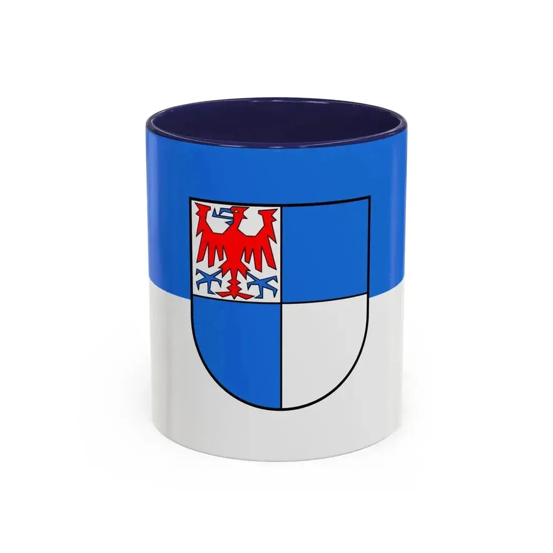 Flag of Schwarzwald Baar Kreis Germany - Accent Coffee Mug 11oz Navy - Go Mug Yourself
