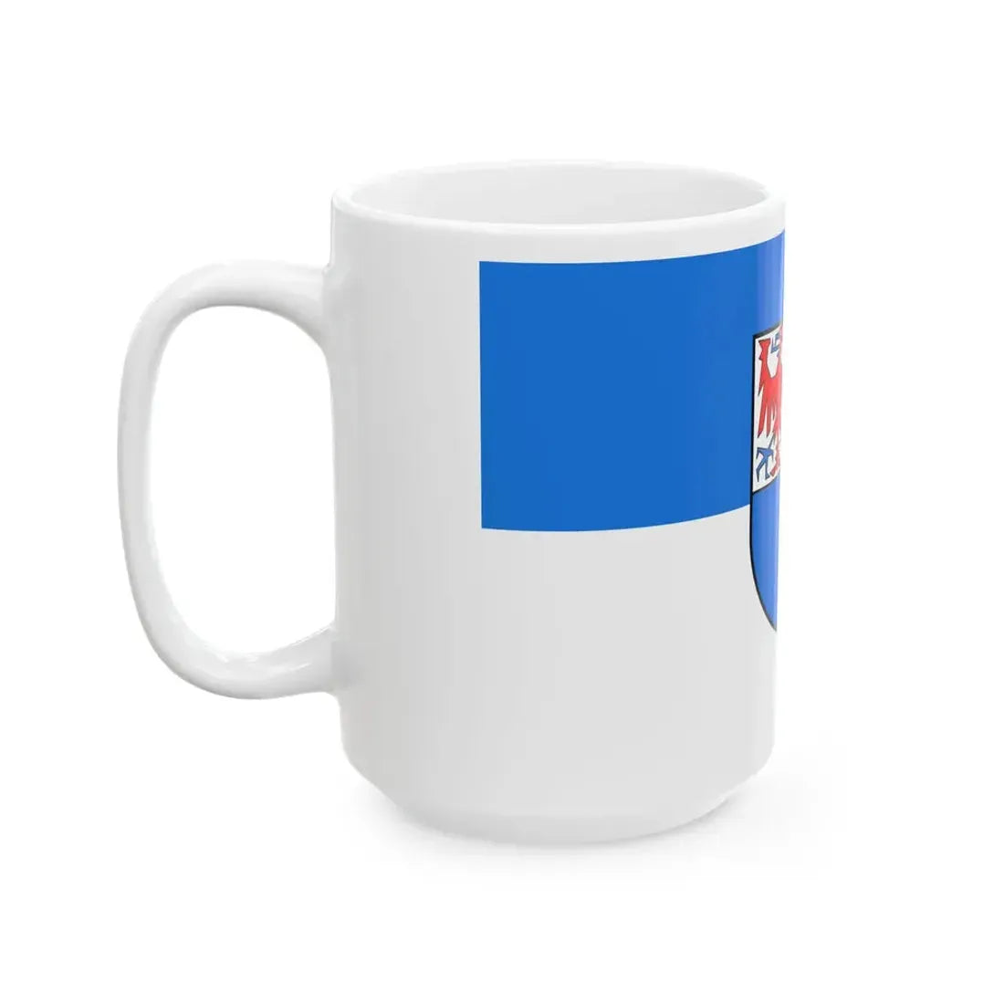 Flag of Schwarzwald Baar Kreis Germany - White Coffee Mug - Go Mug Yourself