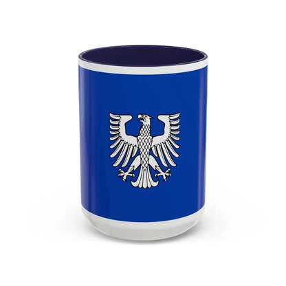Flag of Schweinfurt 2 Germany - Accent Coffee Mug 15oz Navy - Go Mug Yourself