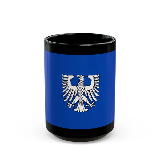 Flag of Schweinfurt 2 Germany - Black Coffee Mug-15oz-Go Mug Yourself