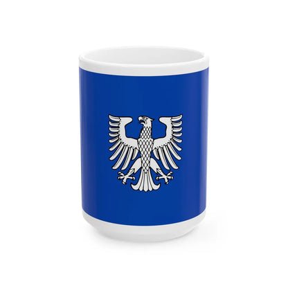 Flag of Schweinfurt 2 Germany - White Coffee Mug-15oz-Go Mug Yourself