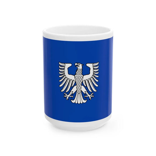 Flag of Schweinfurt 2 Germany - White Coffee Mug-15oz-Go Mug Yourself