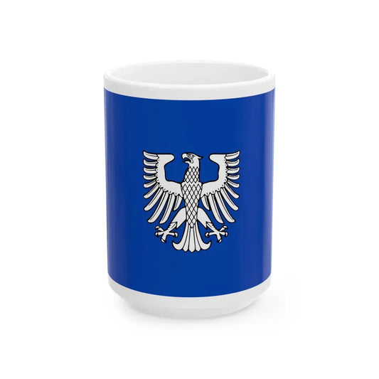 Flag of Schweinfurt 2 Germany - White Coffee Mug 15oz - Go Mug Yourself
