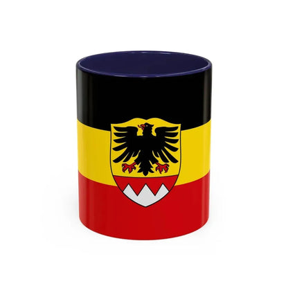 Flag of Schweinfurt Germany - Accent Coffee Mug 11oz Navy - Go Mug Yourself