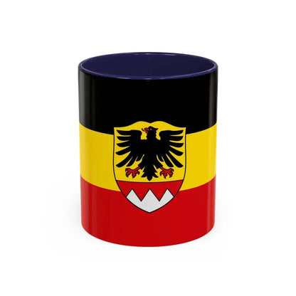 Flag of Schweinfurt Germany - Accent Coffee Mug 11oz Navy - Go Mug Yourself