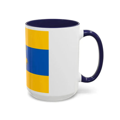 Flag of Schwerin Germany - Accent Coffee Mug - Go Mug Yourself