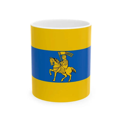 Flag of Schwerin Germany - White Coffee Mug 11oz - Go Mug Yourself