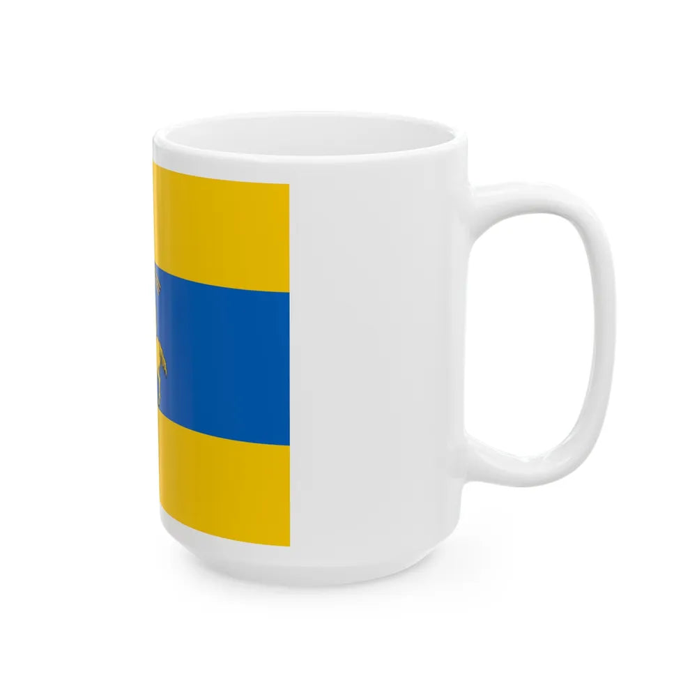 Flag of Schwerin Germany - White Coffee Mug-Go Mug Yourself