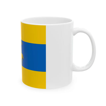 Flag of Schwerin Germany - White Coffee Mug-Go Mug Yourself