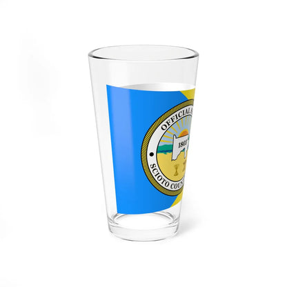 Flag of Scioto County Ohio (United States) Pint Glass 16oz - Go Mug Yourself