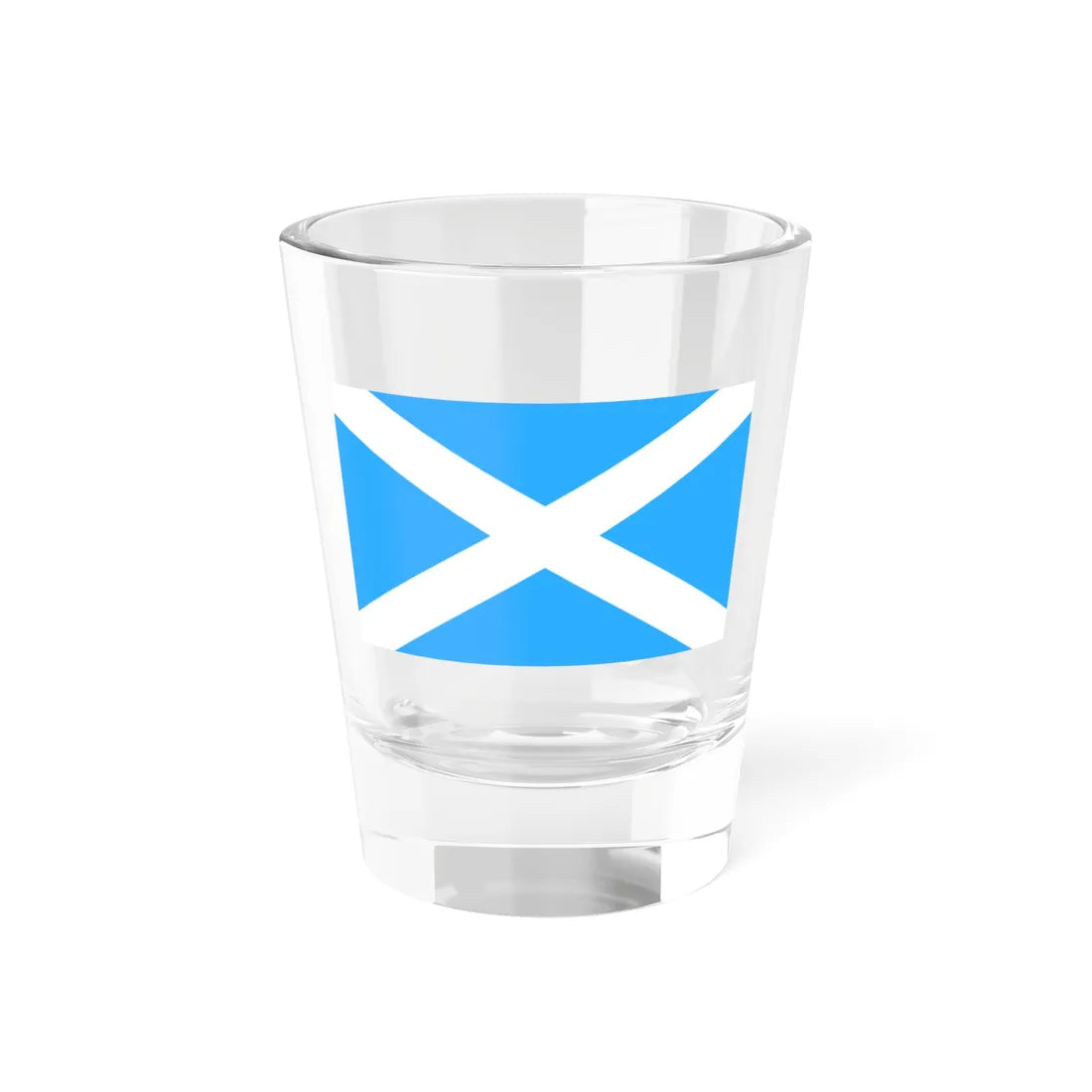 Flag of Scotland 1542-2003 sky blue (Scotland) Shot Glass 1.5oz 1.5oz - Go Mug Yourself
